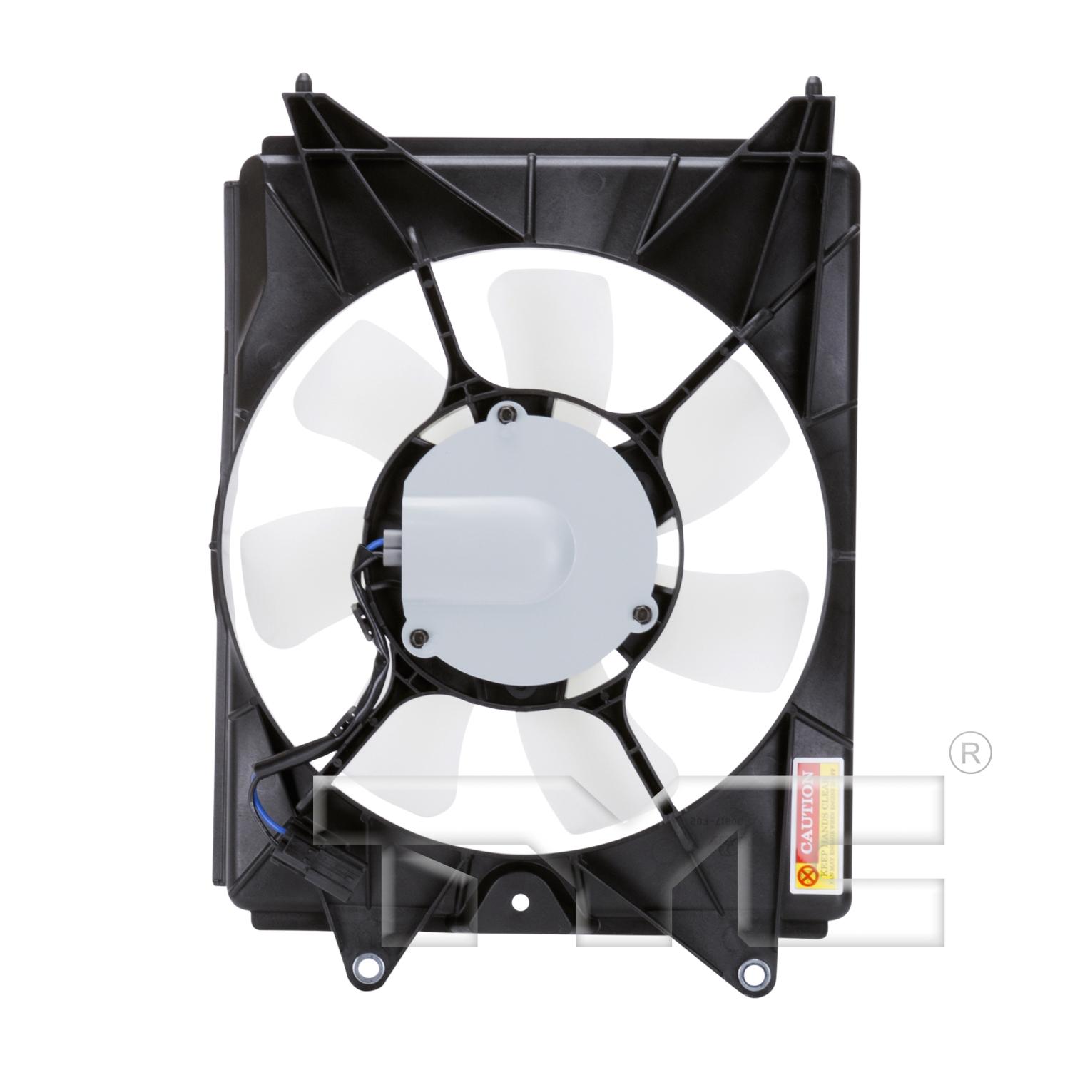 TYC 611350 A/C Condenser Fan Assembly product image 2 of 3