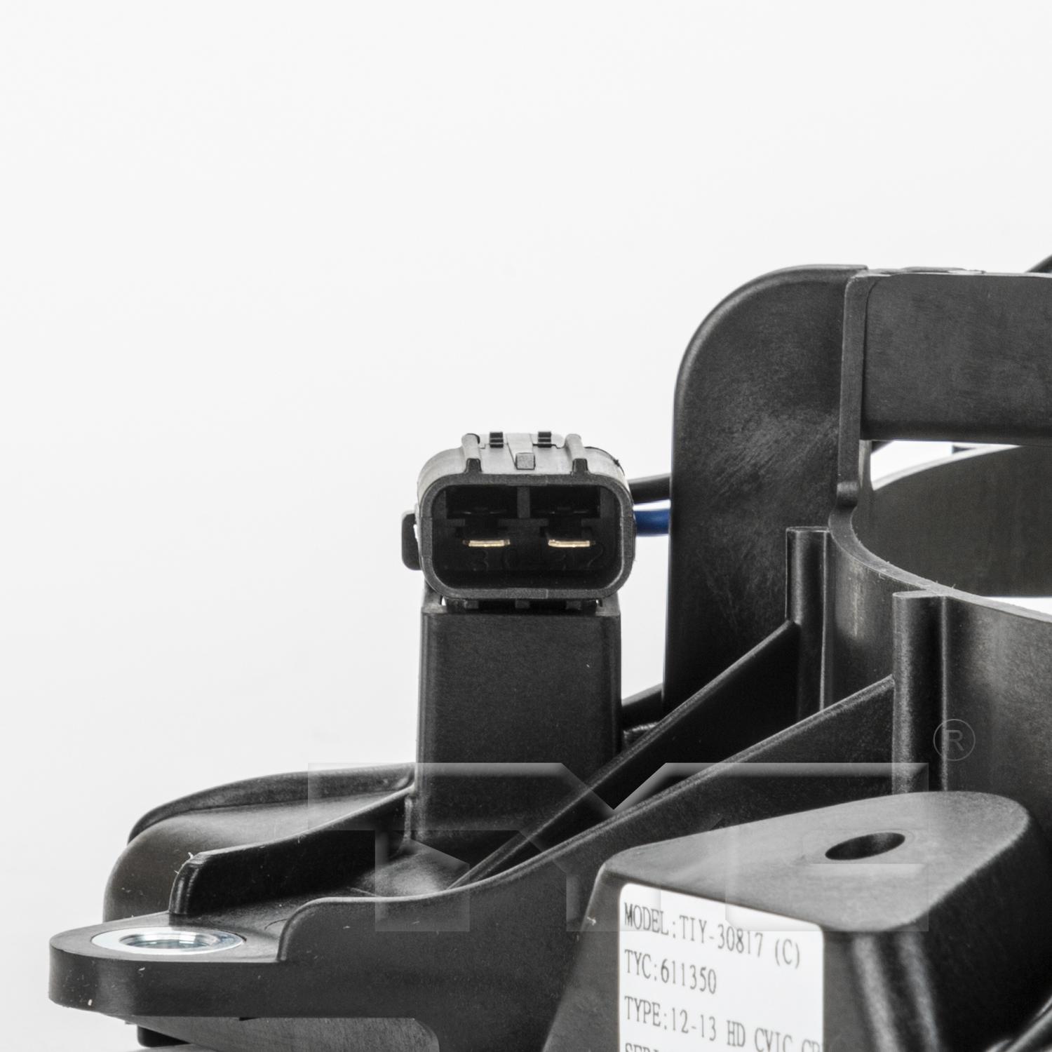 TYC 611350 A/C Condenser Fan Assembly product image 3 of 3