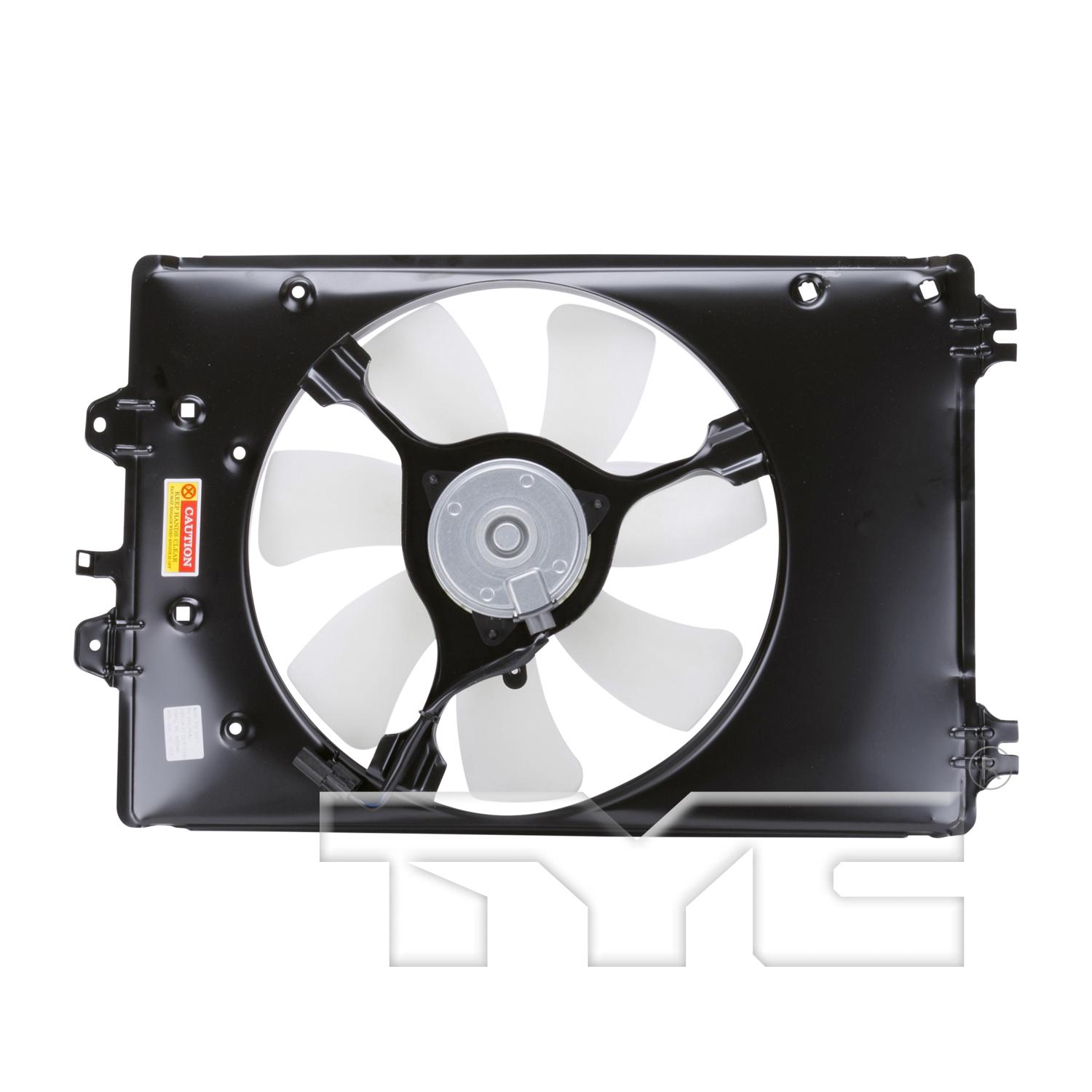 TYC 611370 A/C Condenser Fan Assembly product image 2 of 3