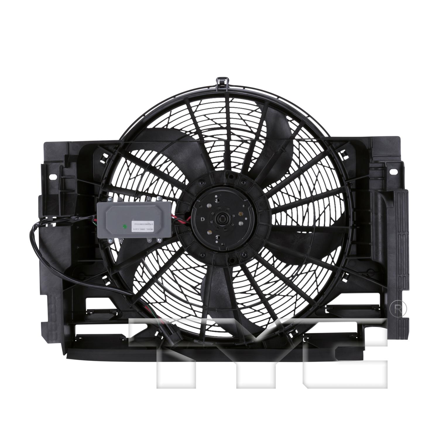 TYC 611400 A/C Condenser Fan Assembly product image 2 of 4