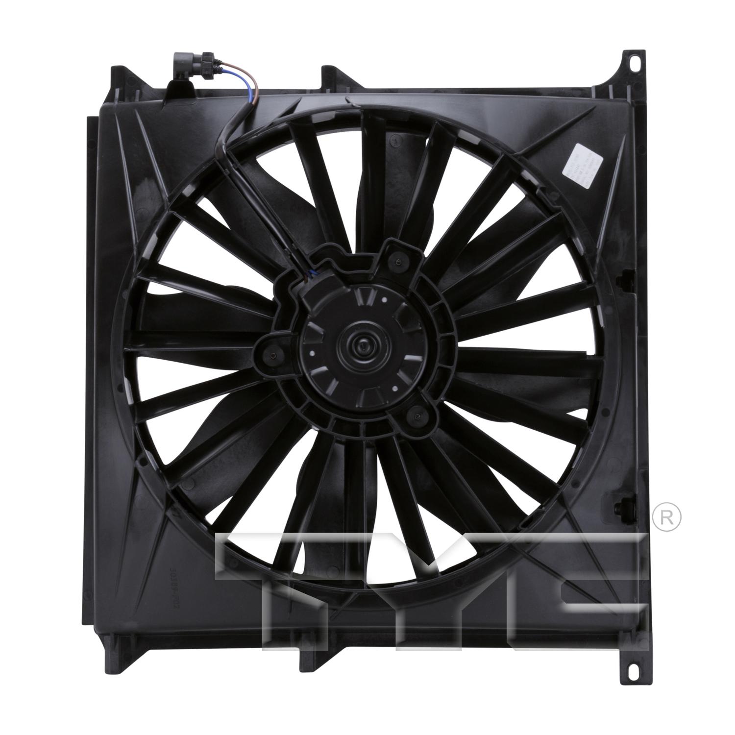 TYC 611440 A/C Condenser Fan Assembly product image 2 of 4