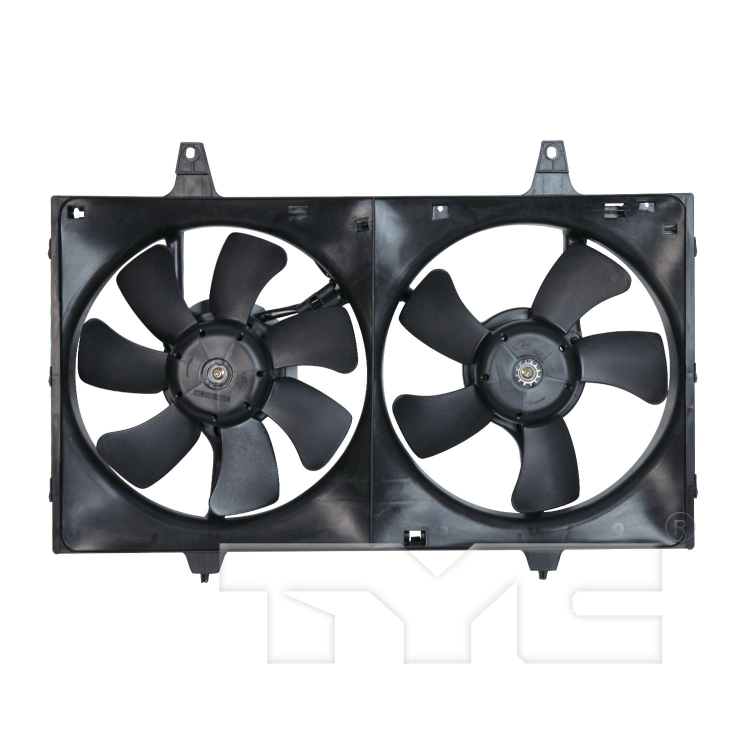 TYC 620050 Dual Radiator and Condenser Fan Assembly product image 1 of 3