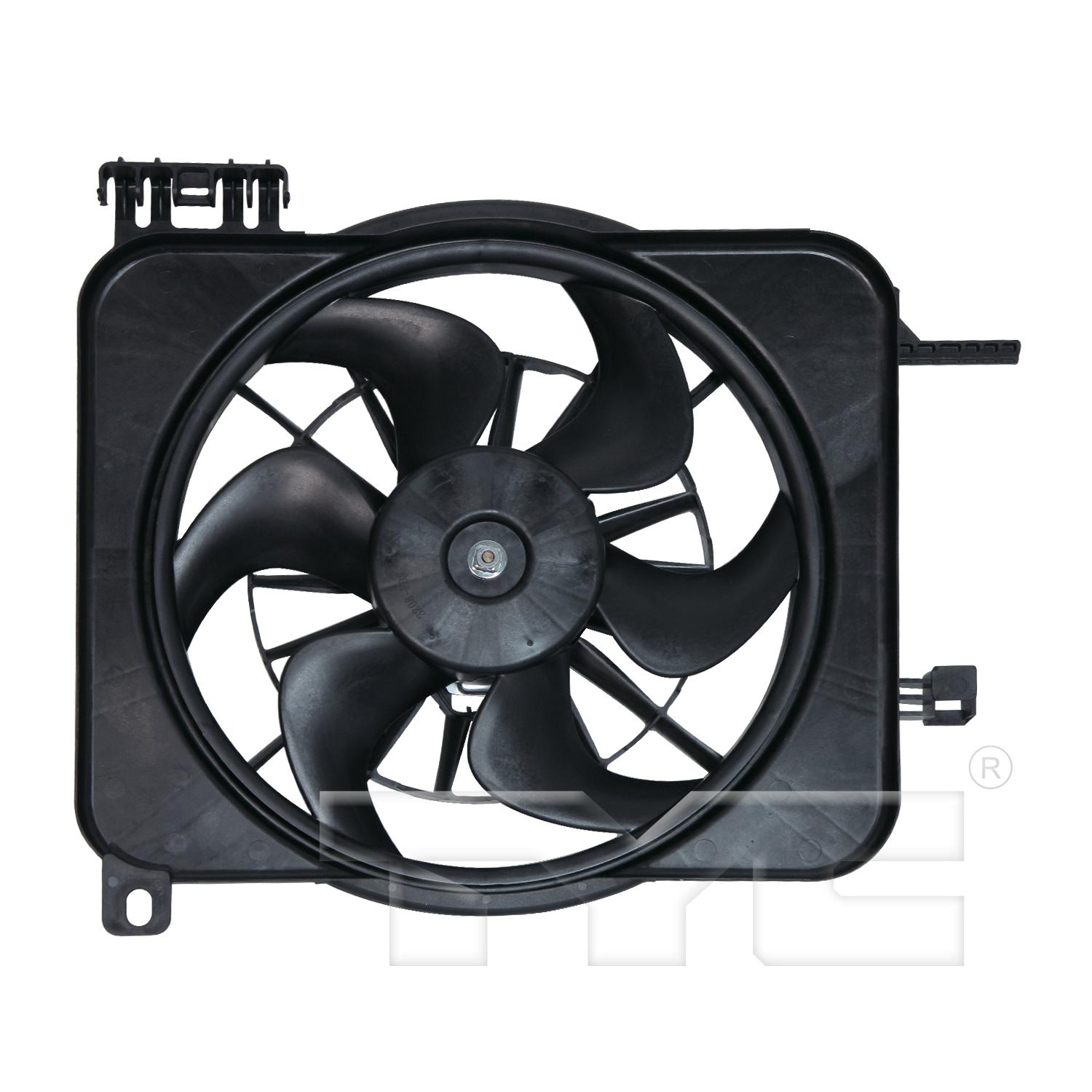 TYC 620100 Dual Radiator and Condenser Fan Assembly product image 1 of 3
