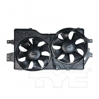 TYC 620140 Dual Radiator and Condenser Fan Assembly product image 1 of 3