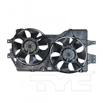 TYC 620140 Dual Radiator and Condenser Fan Assembly product image 2 of 3