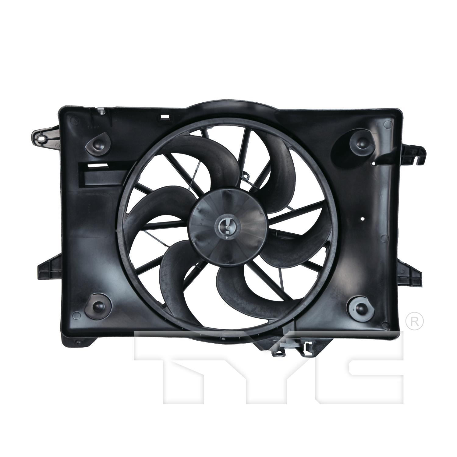 TYC 620260 Dual Radiator and Condenser Fan Assembly product image 1 of 3
