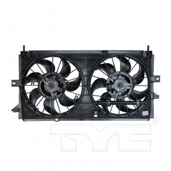 TYC 620380 Dual Radiator and Condenser Fan Assembly product image 2 of 3