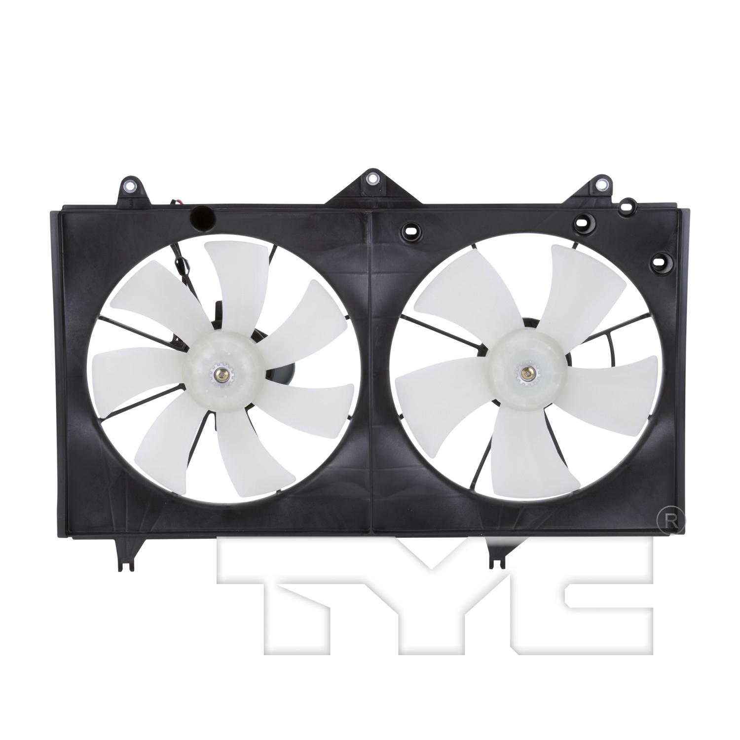TYC 620400 Dual Radiator and Condenser Fan Assembly product image 1 of 6