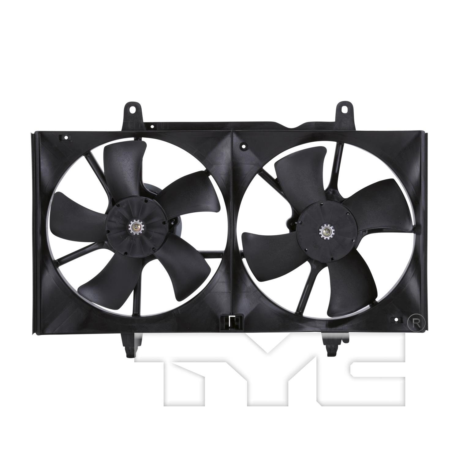 TYC 620420 Dual Radiator and Condenser Fan Assembly product image 1 of 4