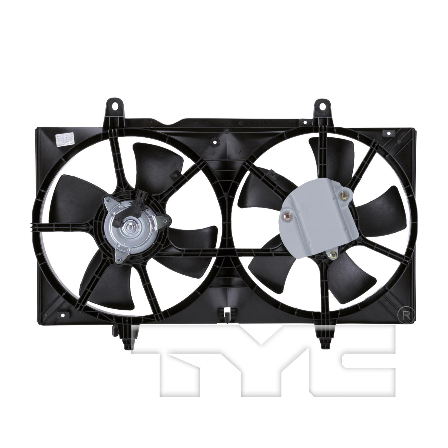 TYC 620420 Dual Radiator and Condenser Fan Assembly product image 2 of 4