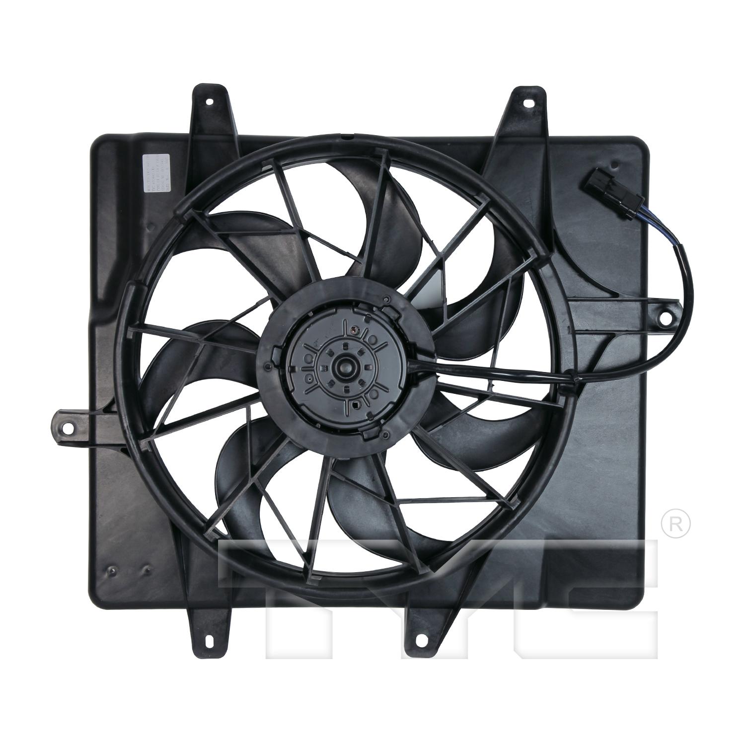 TYC 620440 - Dual Radiator and Condenser Fan Assembly TYC 620440 Dual Radiator and Condenser Fan Assembly product image 2 of 3