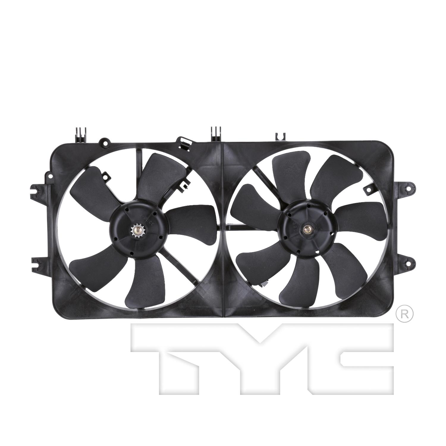 TYC 620450 Dual Radiator and Condenser Fan Assembly product image 1 of 4
