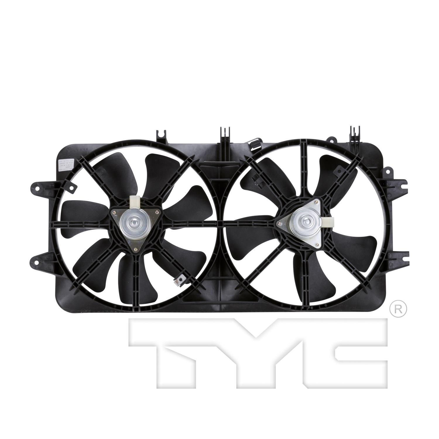 TYC 620450 Dual Radiator and Condenser Fan Assembly product image 2 of 4