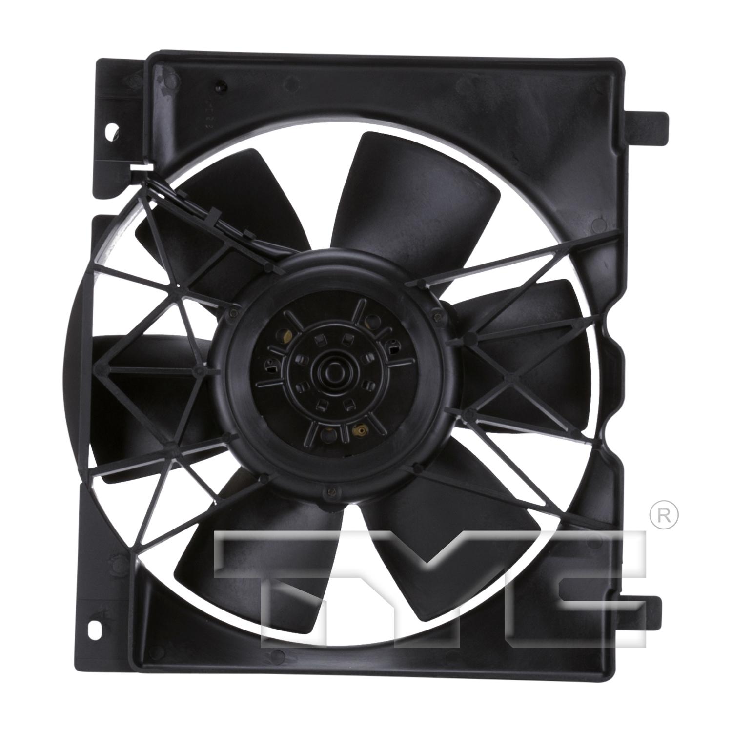 TYC 620540 Dual Radiator and Condenser Fan Assembly product image 2 of 3