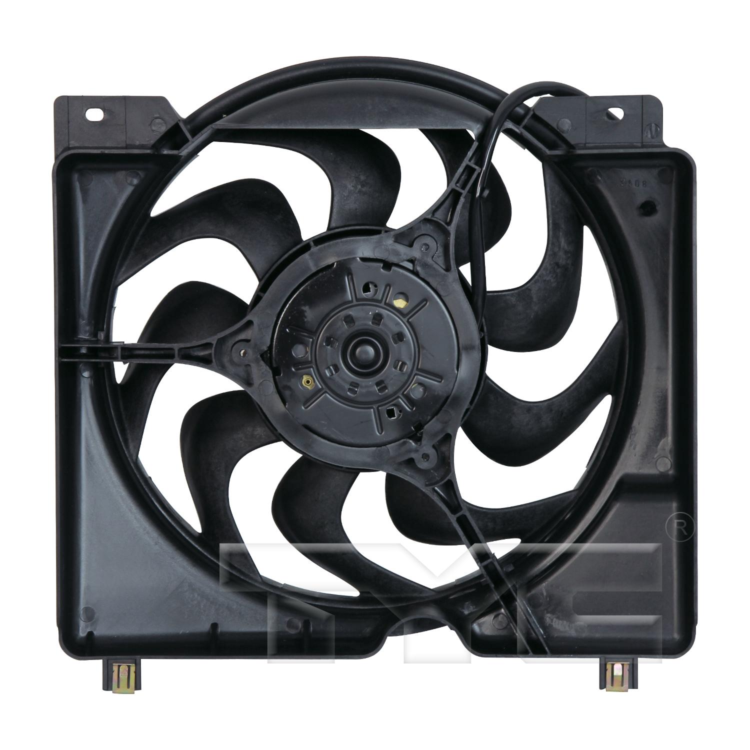 TYC 620560 Dual Radiator and Condenser Fan Assembly product image 2 of 3