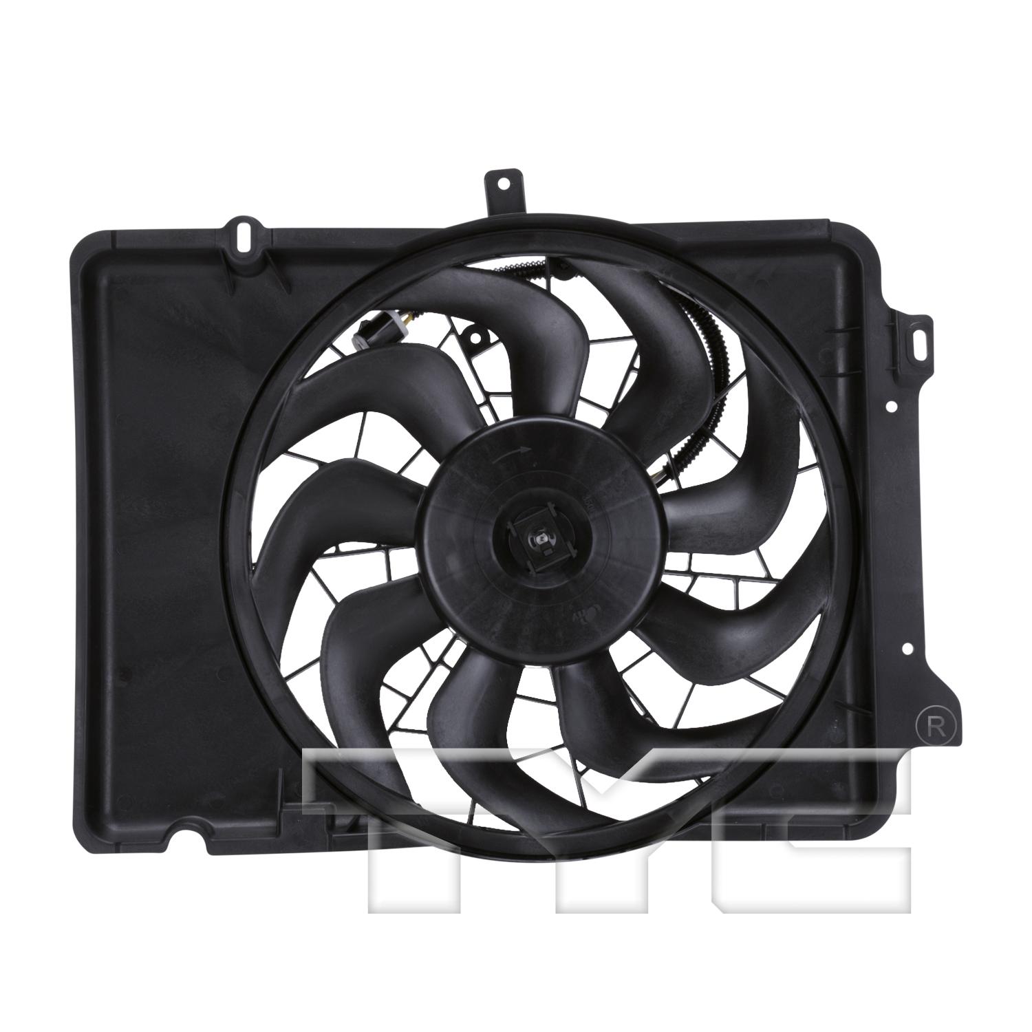 TYC 620640 Dual Radiator and Condenser Fan Assembly product image 1 of 3