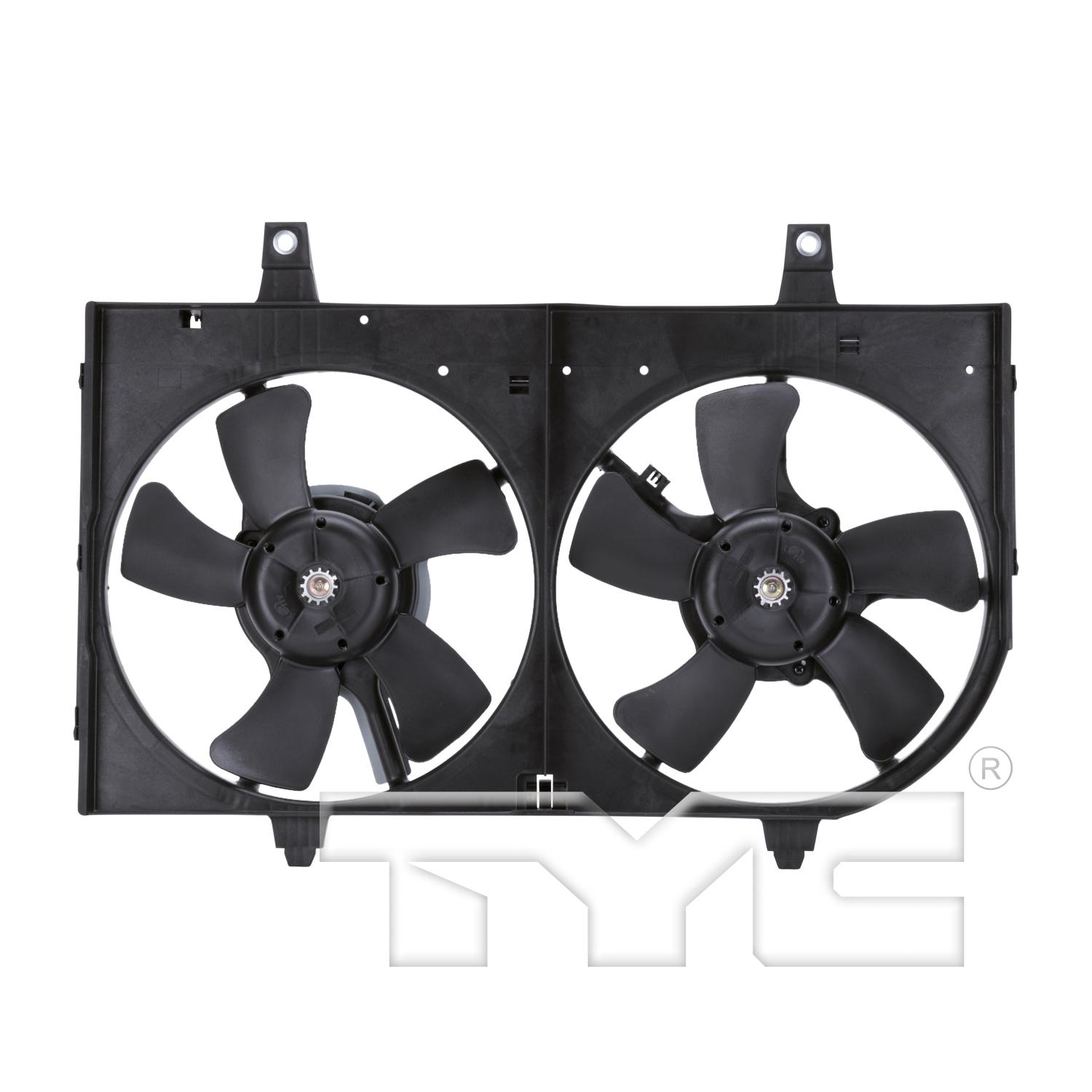 TYC 620710 Dual Radiator and Condenser Fan Assembly product image 1 of 4