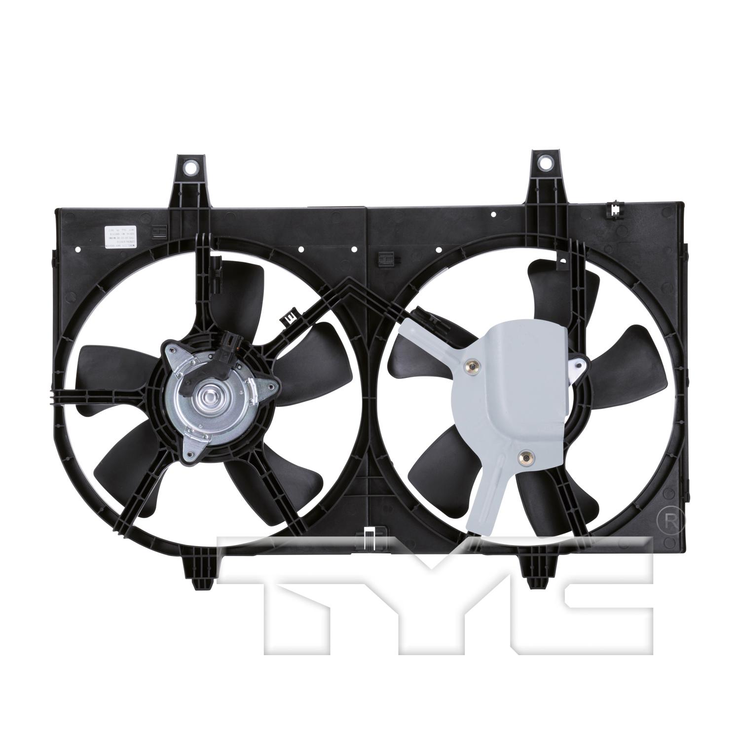 TYC 620710 Dual Radiator and Condenser Fan Assembly product image 2 of 4