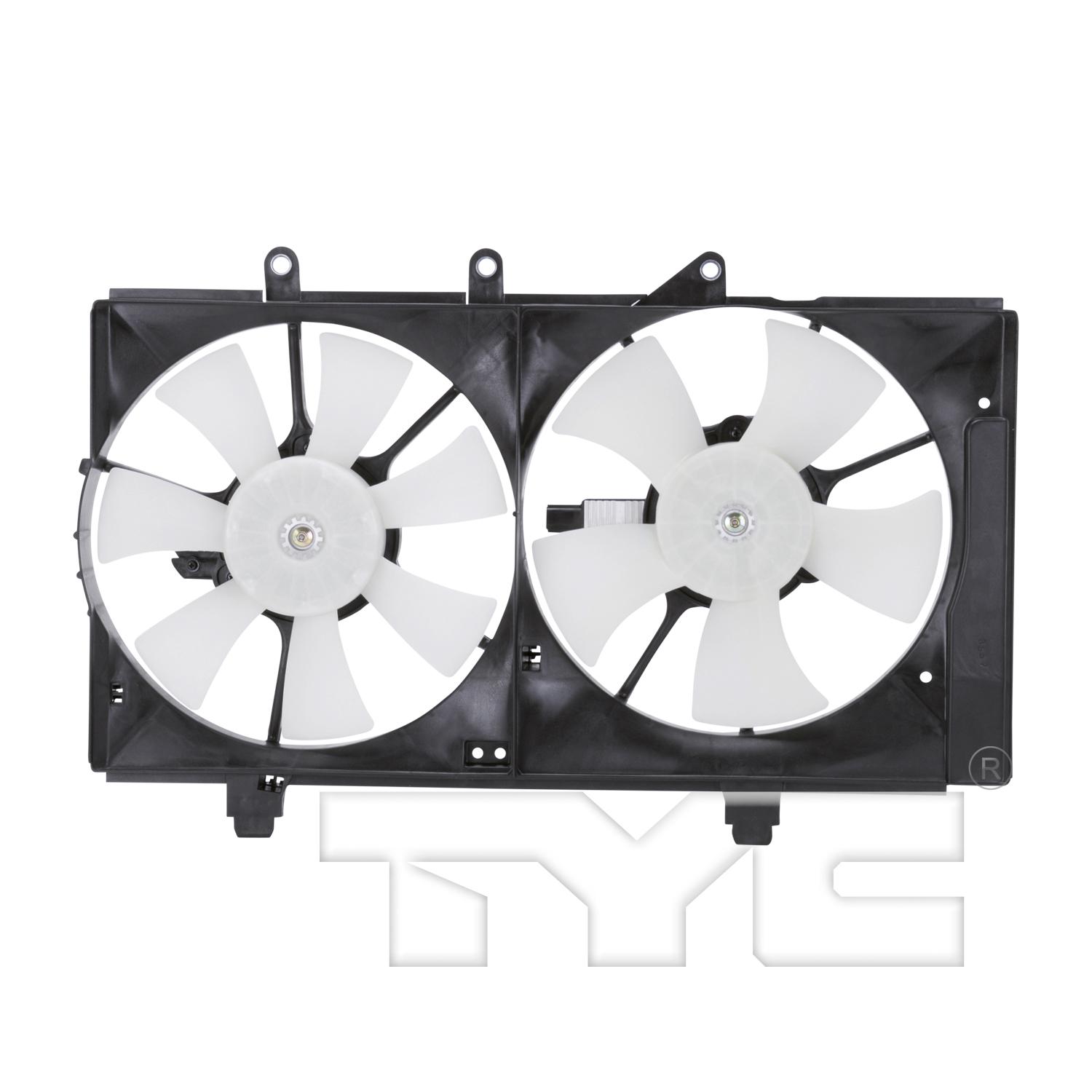 TYC 620740 Dual Radiator and Condenser Fan Assembly product image 1 of 4