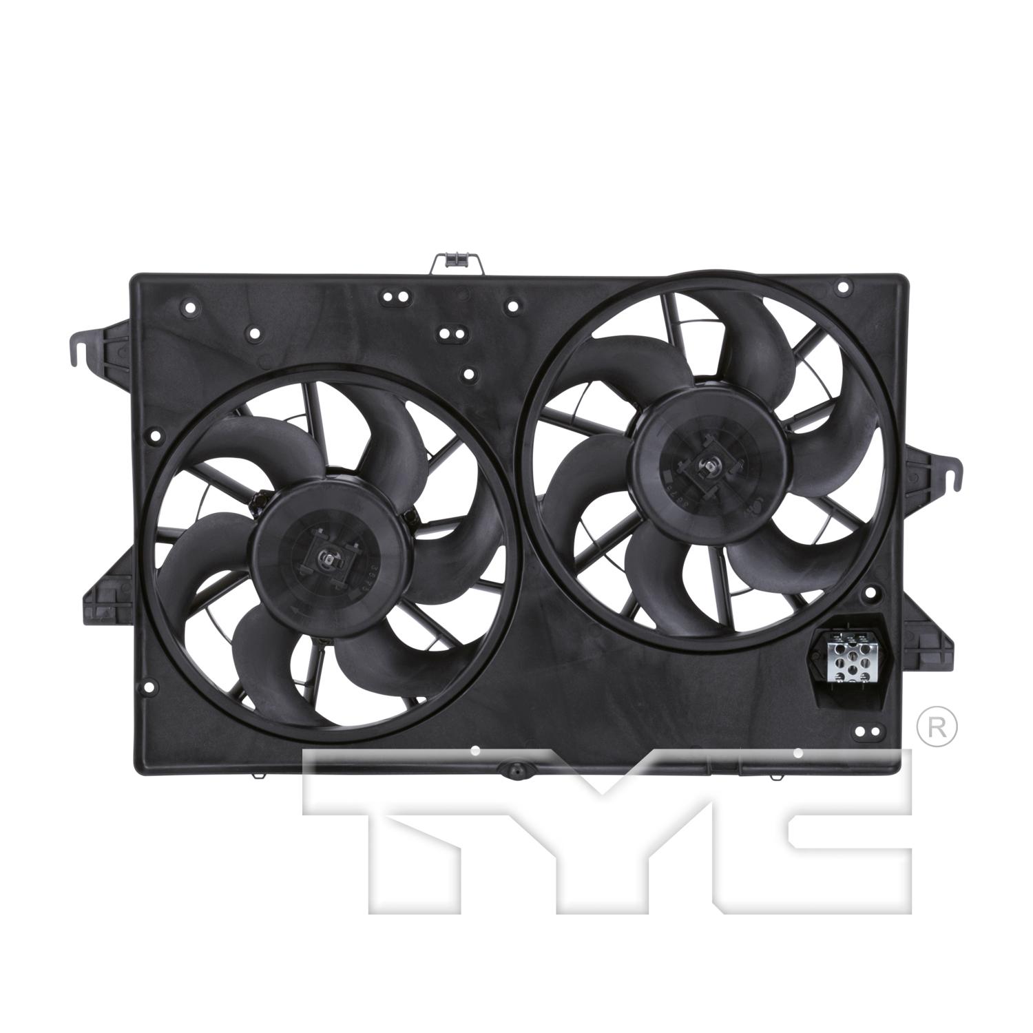 TYC 620750 - Dual Radiator and Condenser Fan Assembly TYC 620750 Dual Radiator and Condenser Fan Assembly product image 1 of 5