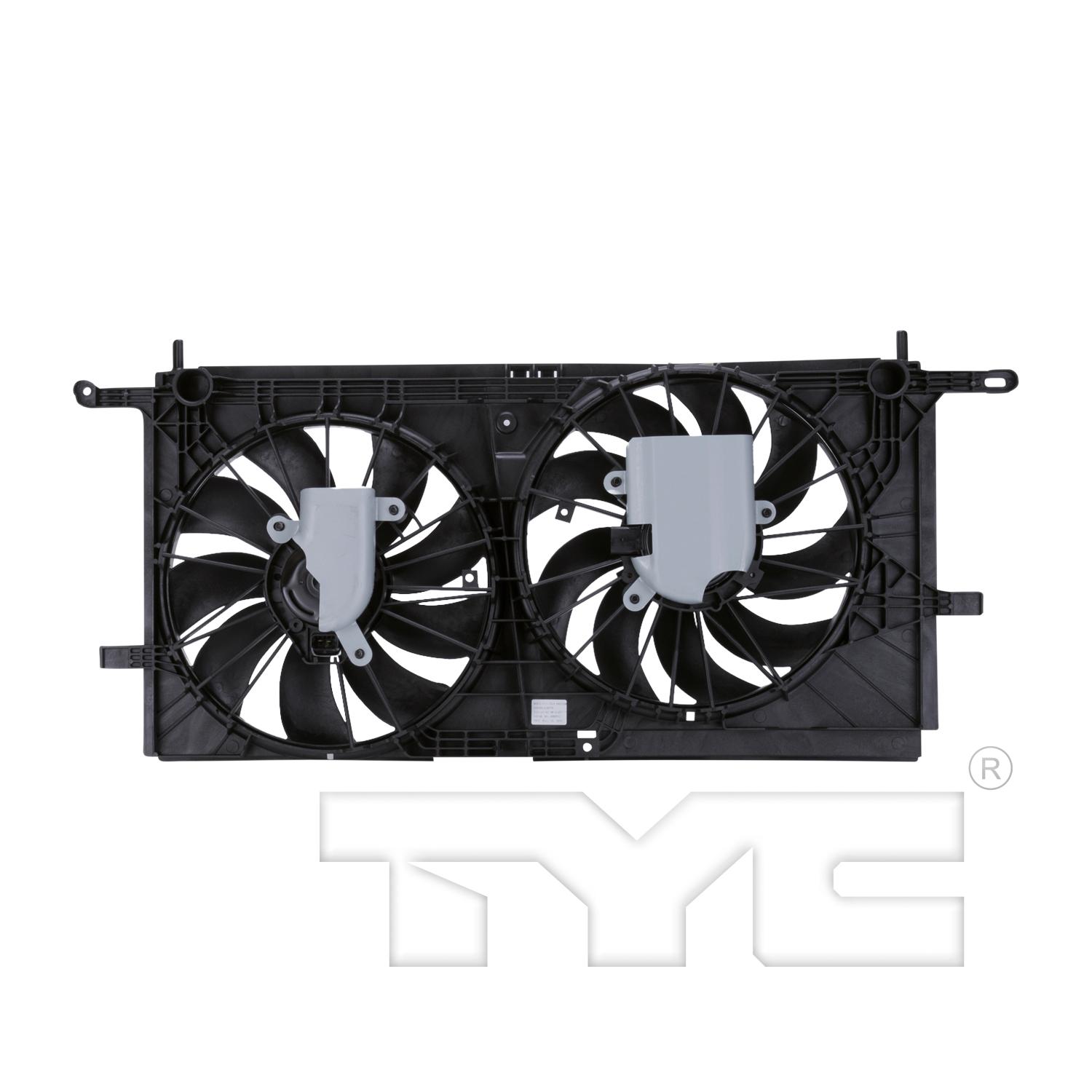 TYC 620770 - Dual Radiator and Condenser Fan Assembly TYC 620770 Dual Radiator and Condenser Fan Assembly product image 2 of 4