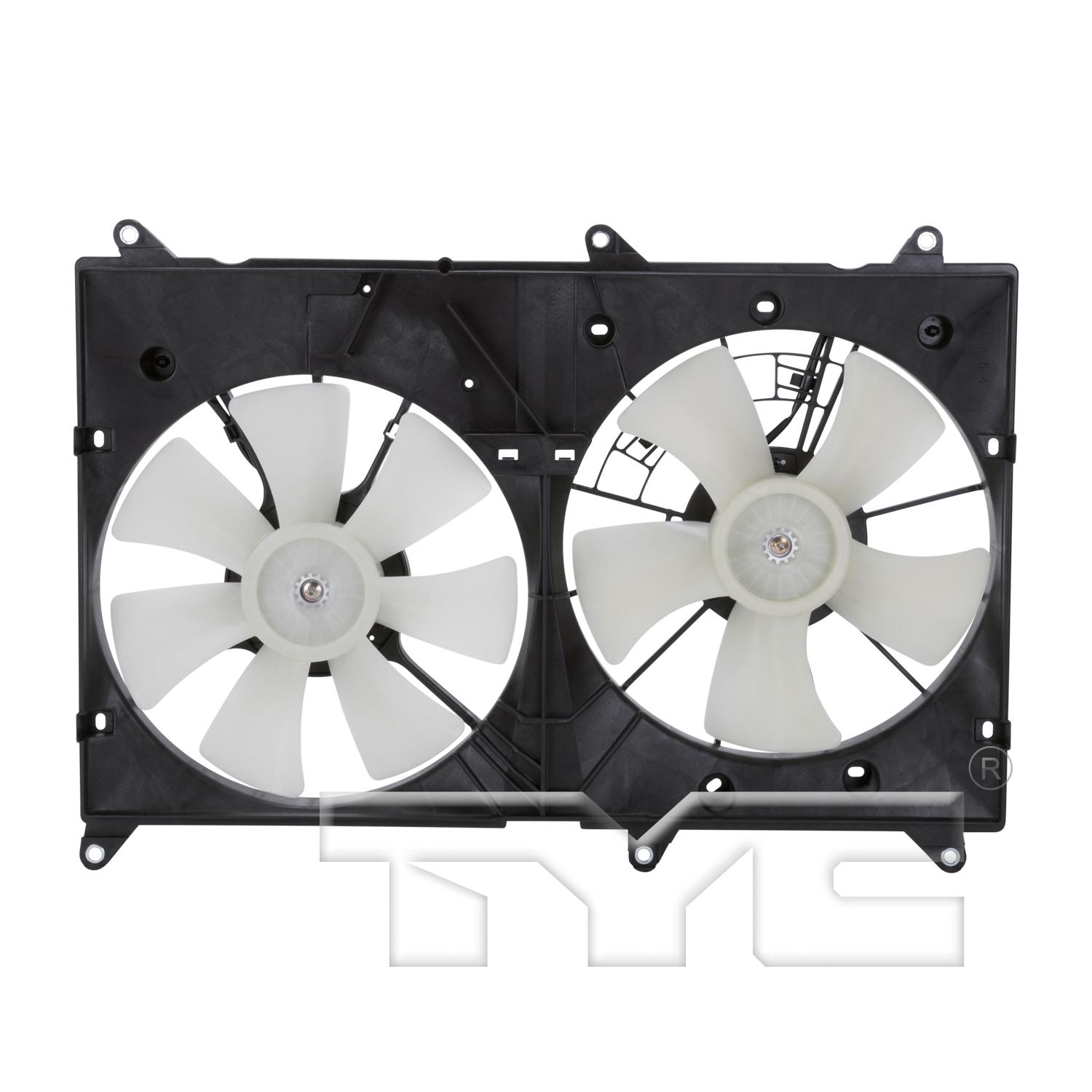 TYC 620810 Dual Radiator and Condenser Fan Assembly product image 1 of 6