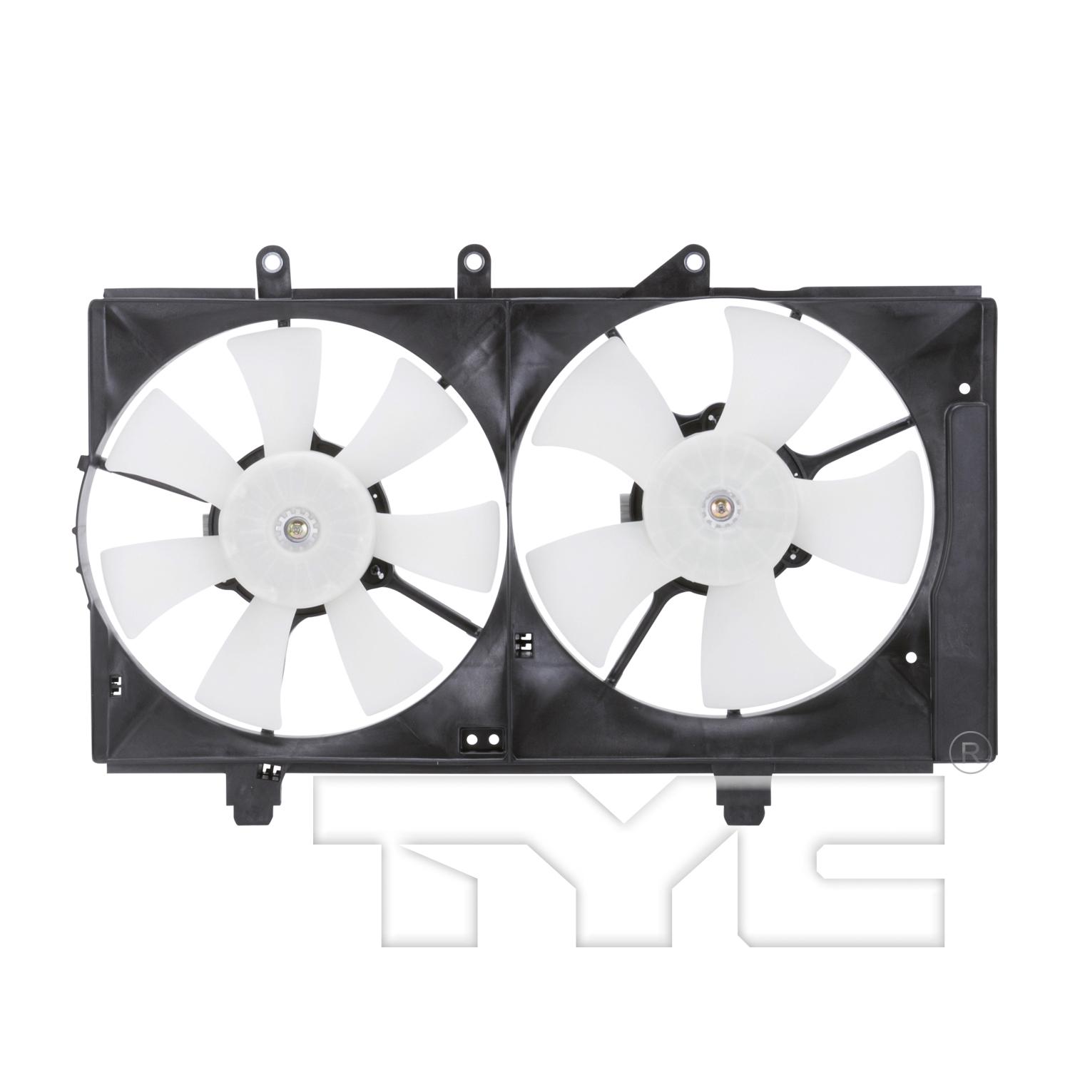 TYC 620820 Dual Radiator and Condenser Fan Assembly product image 1 of 4