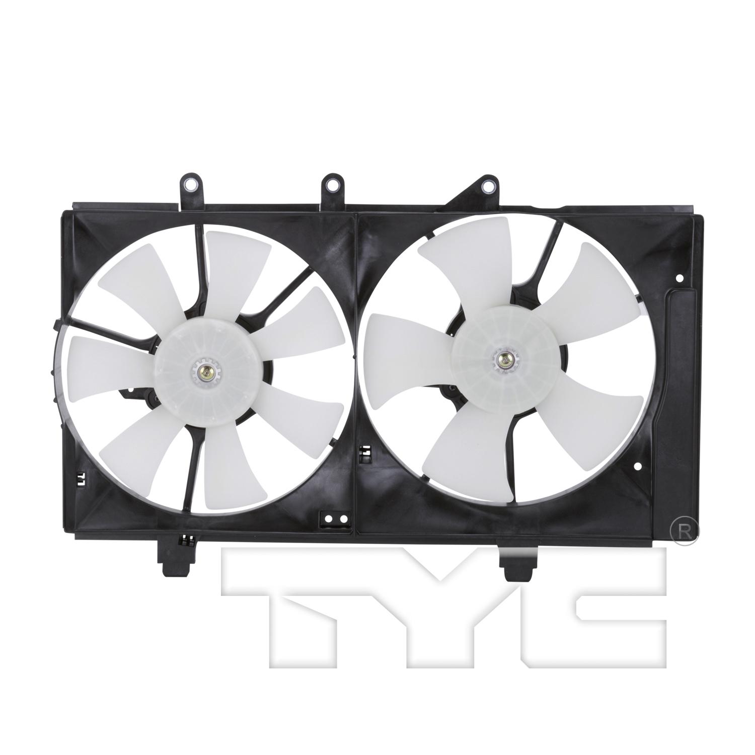 TYC 620830 Dual Radiator and Condenser Fan Assembly product image 1 of 4