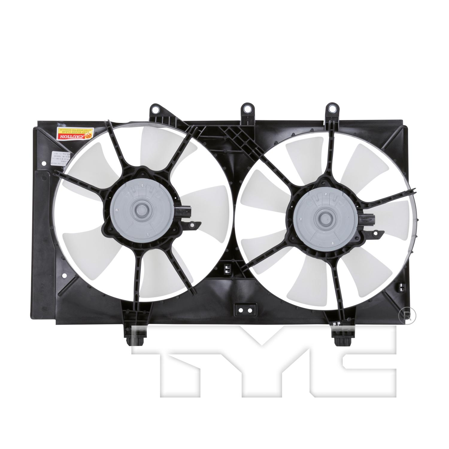 TYC 620830 Dual Radiator and Condenser Fan Assembly product image 2 of 4