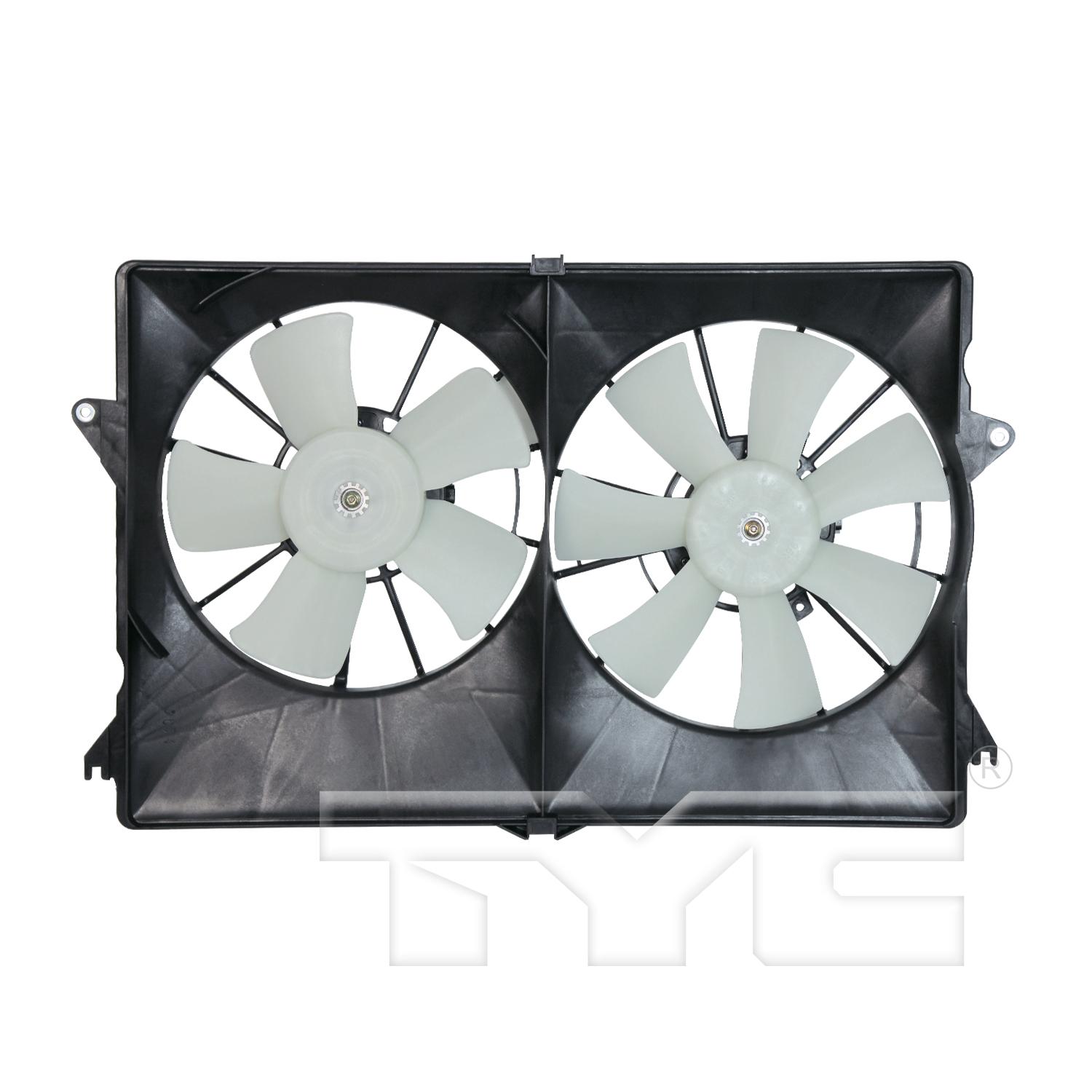 TYC 620840 Dual Radiator and Condenser Fan Assembly product image 1 of 3