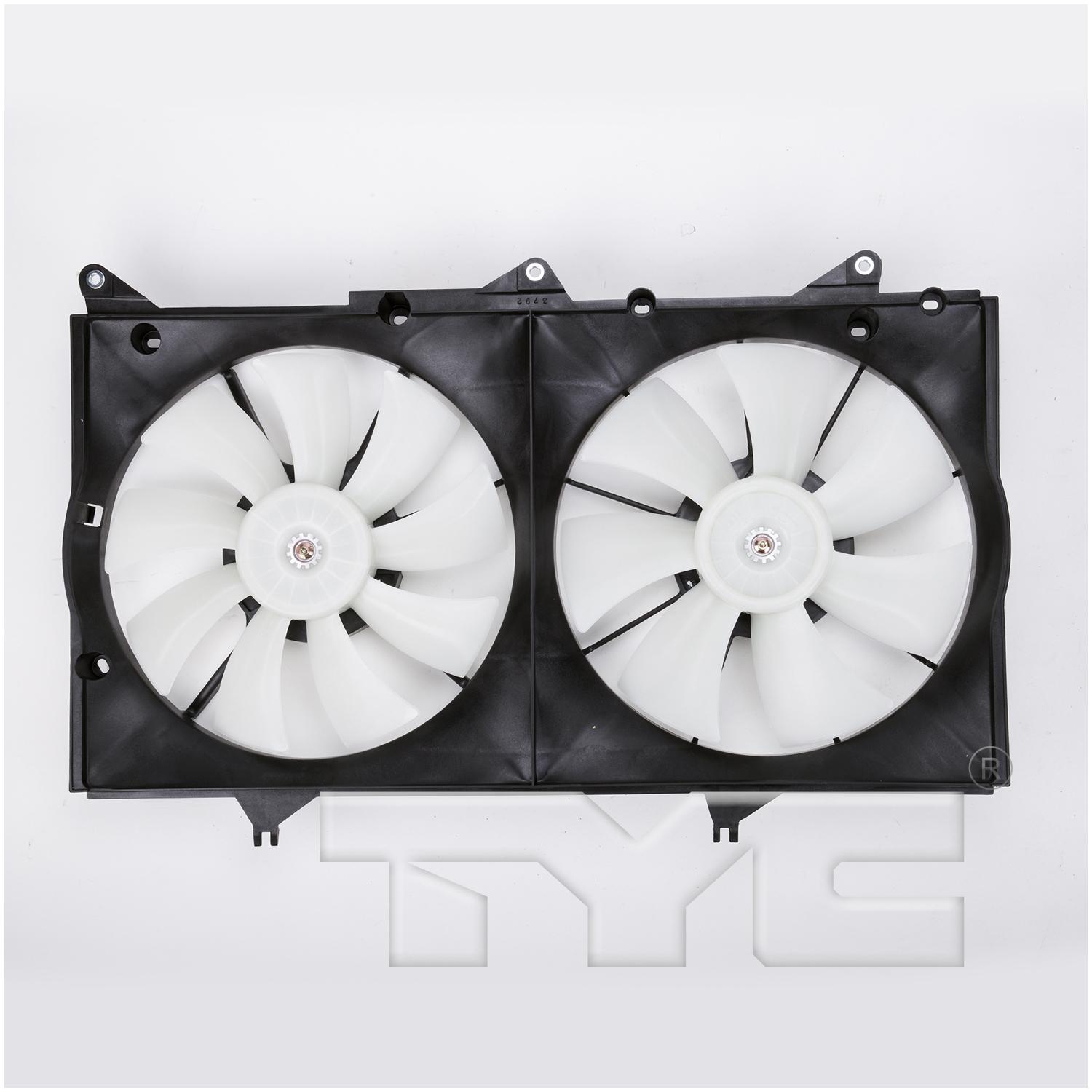 TYC 620860 Dual Radiator and Condenser Fan Assembly product image 1 of 4