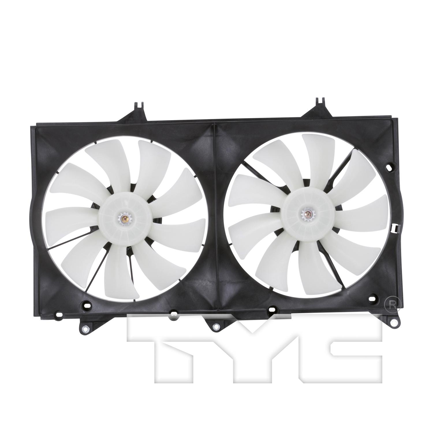 TYC 620870 Dual Radiator and Condenser Fan Assembly product image 1 of 4