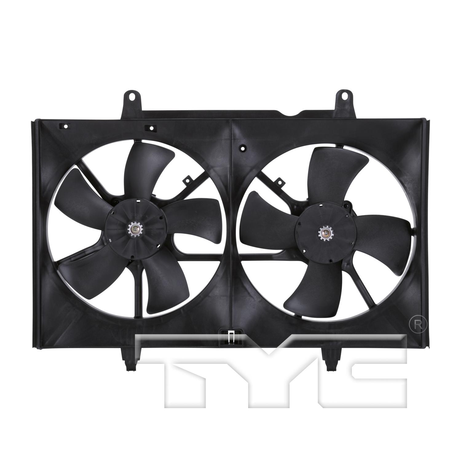 TYC 620940 Dual Radiator and Condenser Fan Assembly product image 1 of 6