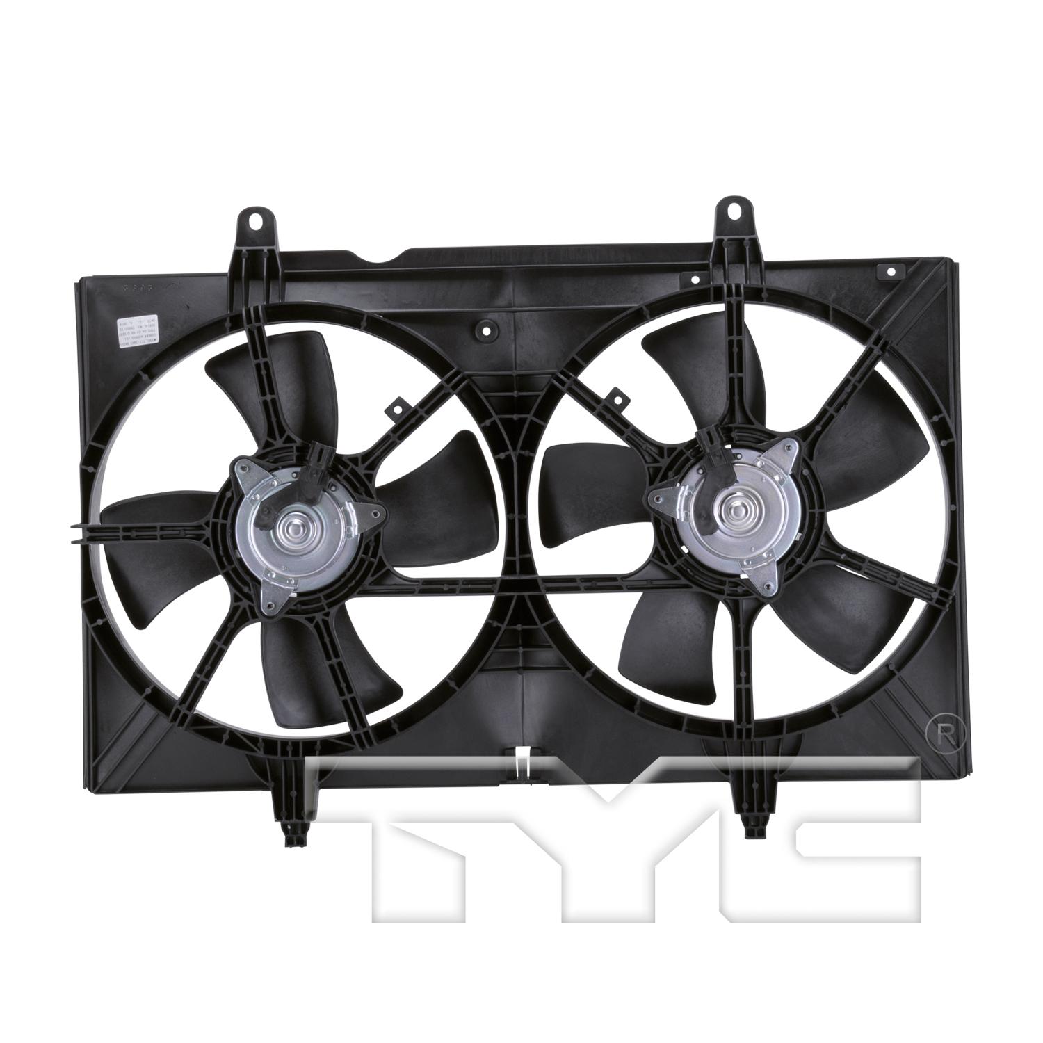 TYC 620940 Dual Radiator and Condenser Fan Assembly product image 2 of 6