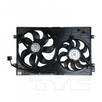 TYC 620990 Dual Radiator and Condenser Fan Assembly product image 2 of 3