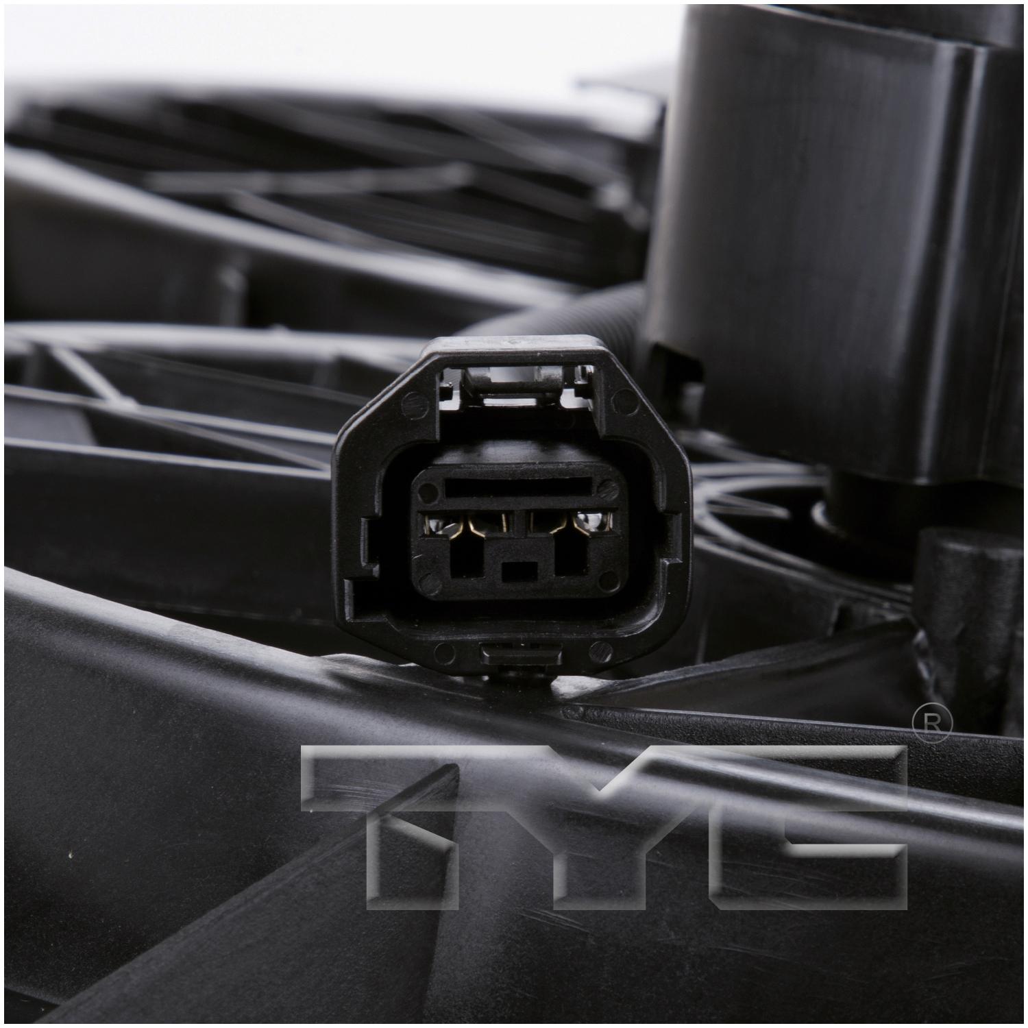 TYC 621010 Dual Radiator and Condenser Fan Assembly product image 3 of 4