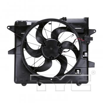 TYC 621070 Dual Radiator and Condenser Fan Assembly product image 2 of 3