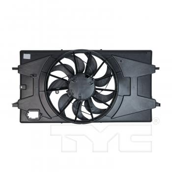 TYC 621100 Dual Radiator and Condenser Fan Assembly product image 2 of 3