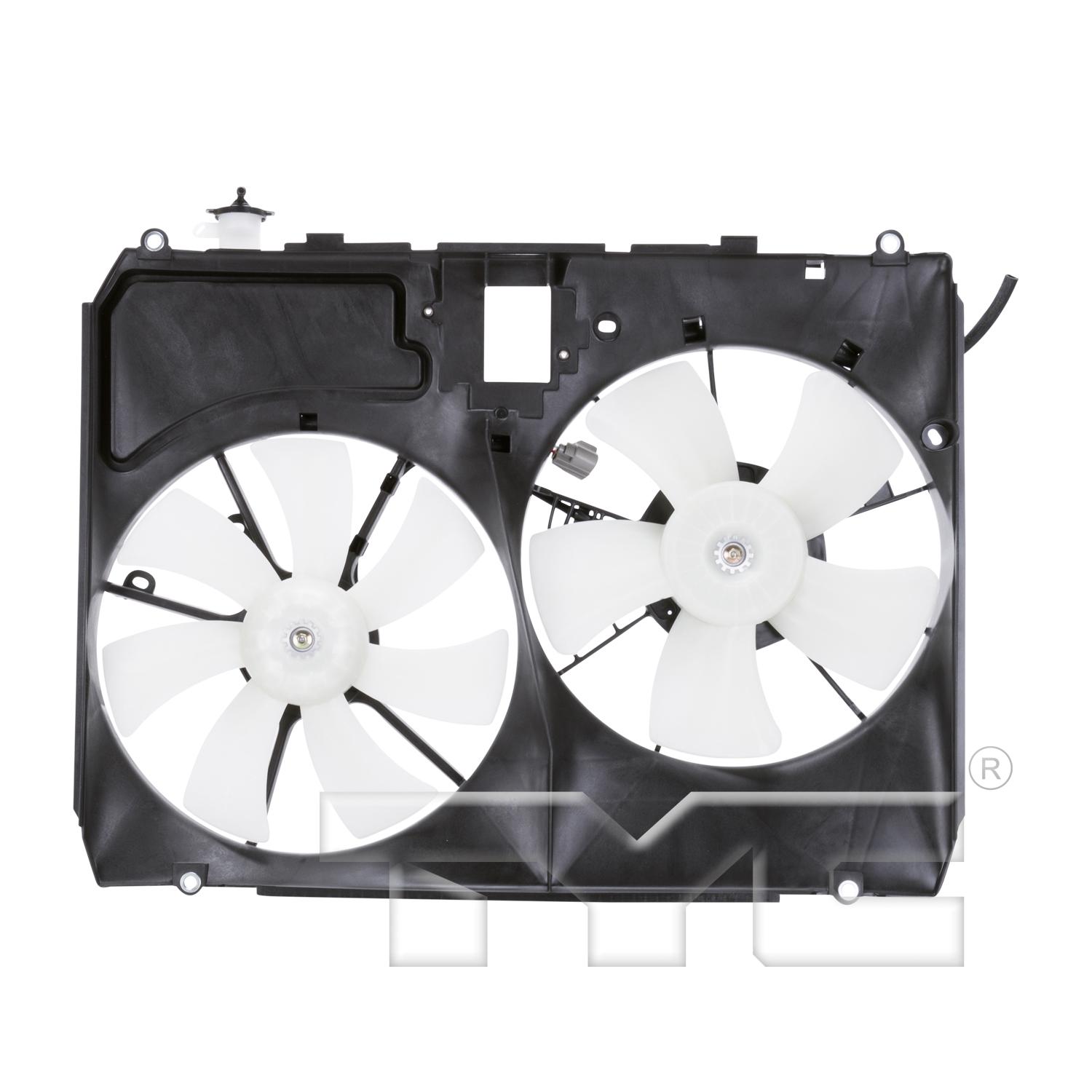 TYC 621110 Dual Radiator and Condenser Fan Assembly product image 1 of 4