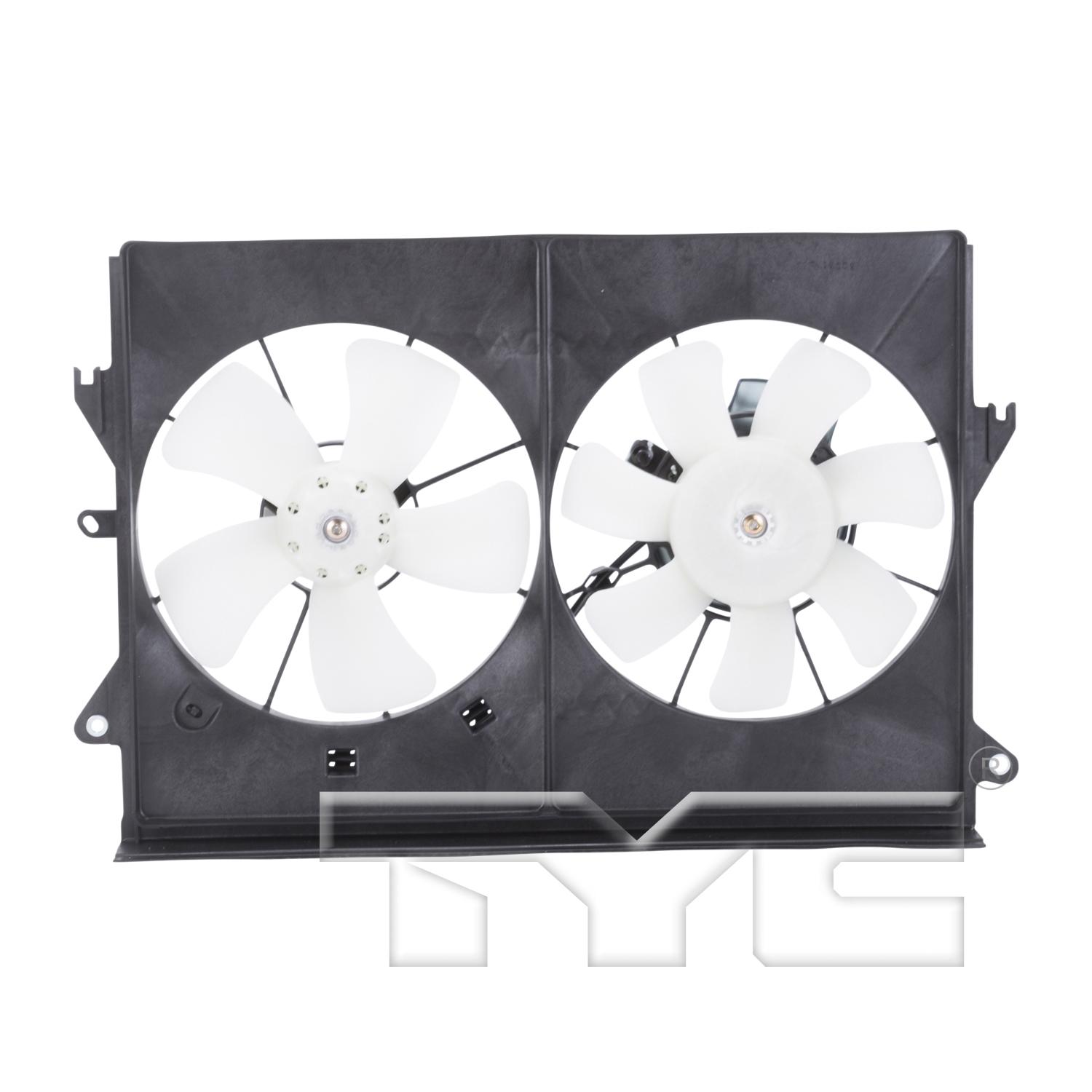 TYC 621120 Dual Radiator and Condenser Fan Assembly product image 1 of 3