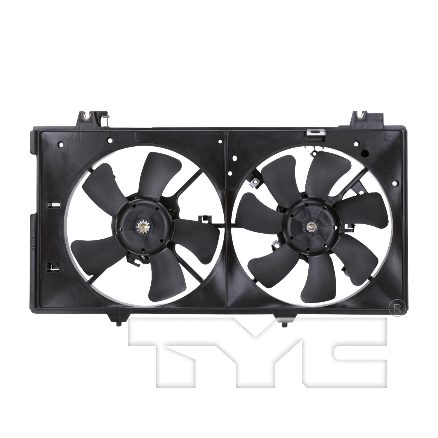 TYC 621170 Dual Radiator and Condenser Fan Assembly product image 1 of 4