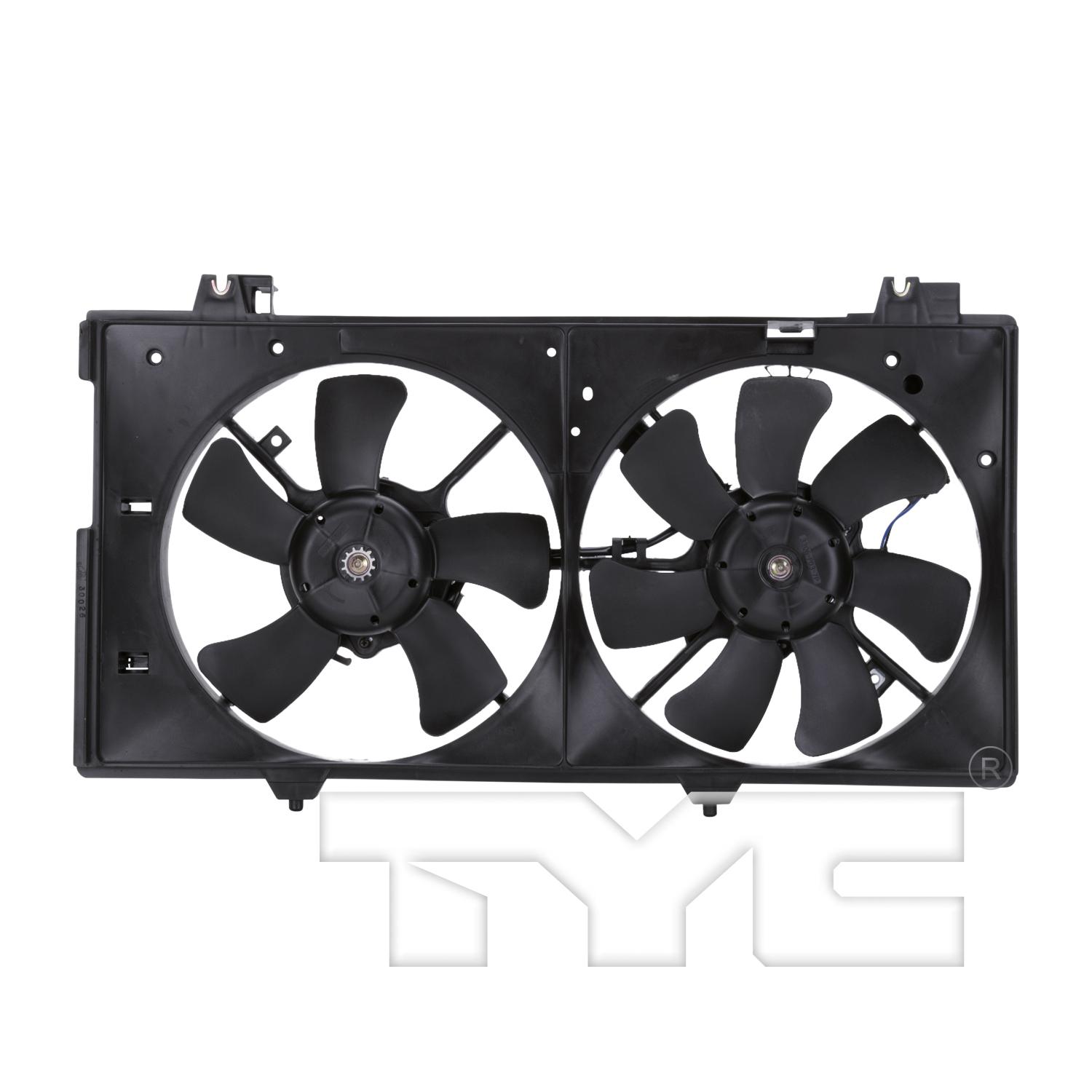 TYC 621180 Dual Radiator and Condenser Fan Assembly product image 1 of 4