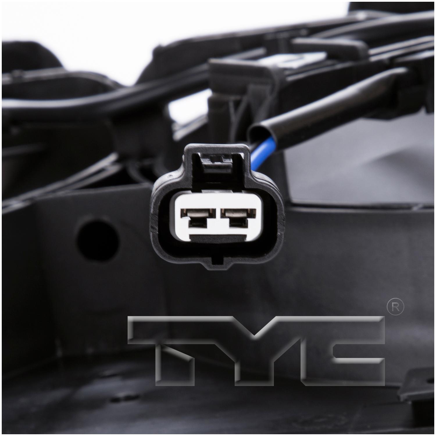 TYC 621180 Dual Radiator and Condenser Fan Assembly product image 3 of 4