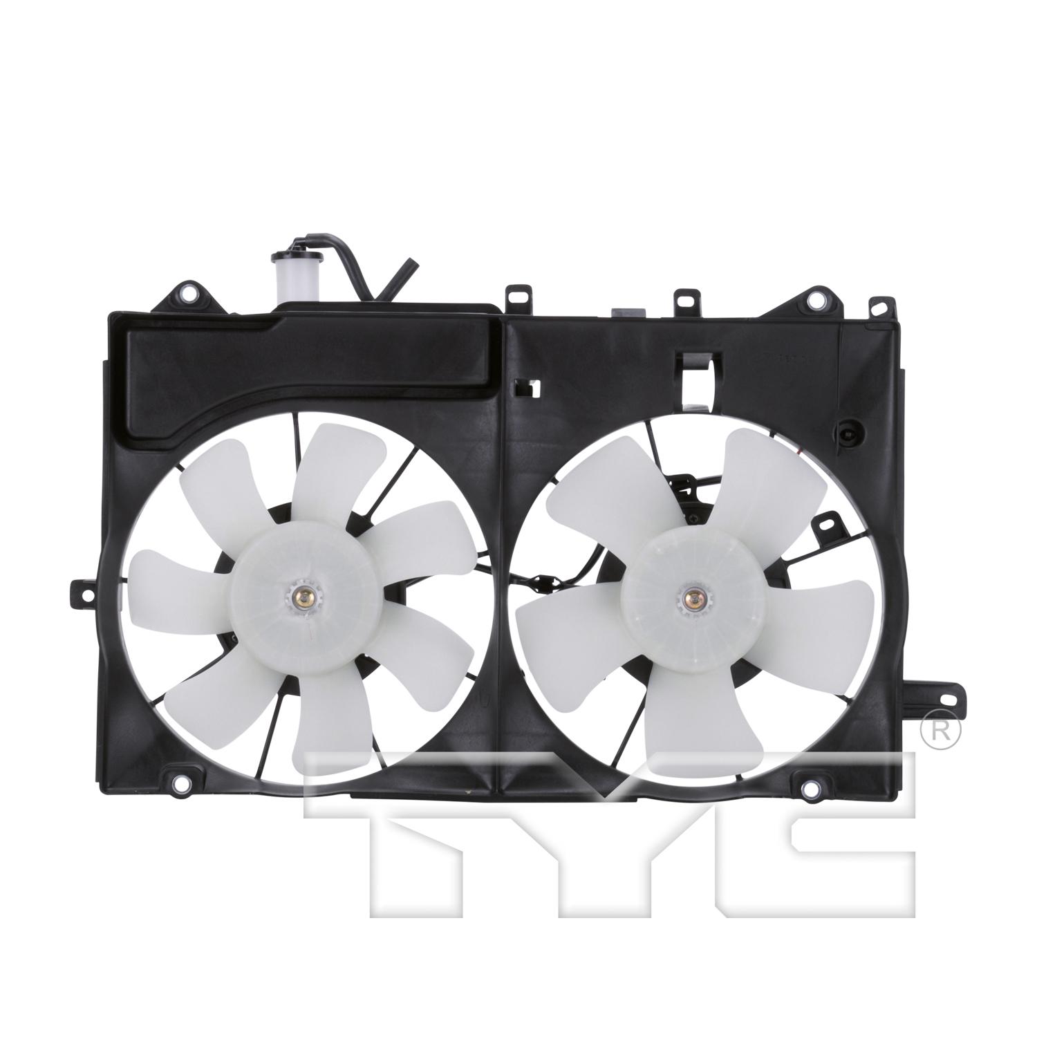 TYC 621190 Dual Radiator and Condenser Fan Assembly product image 1 of 4