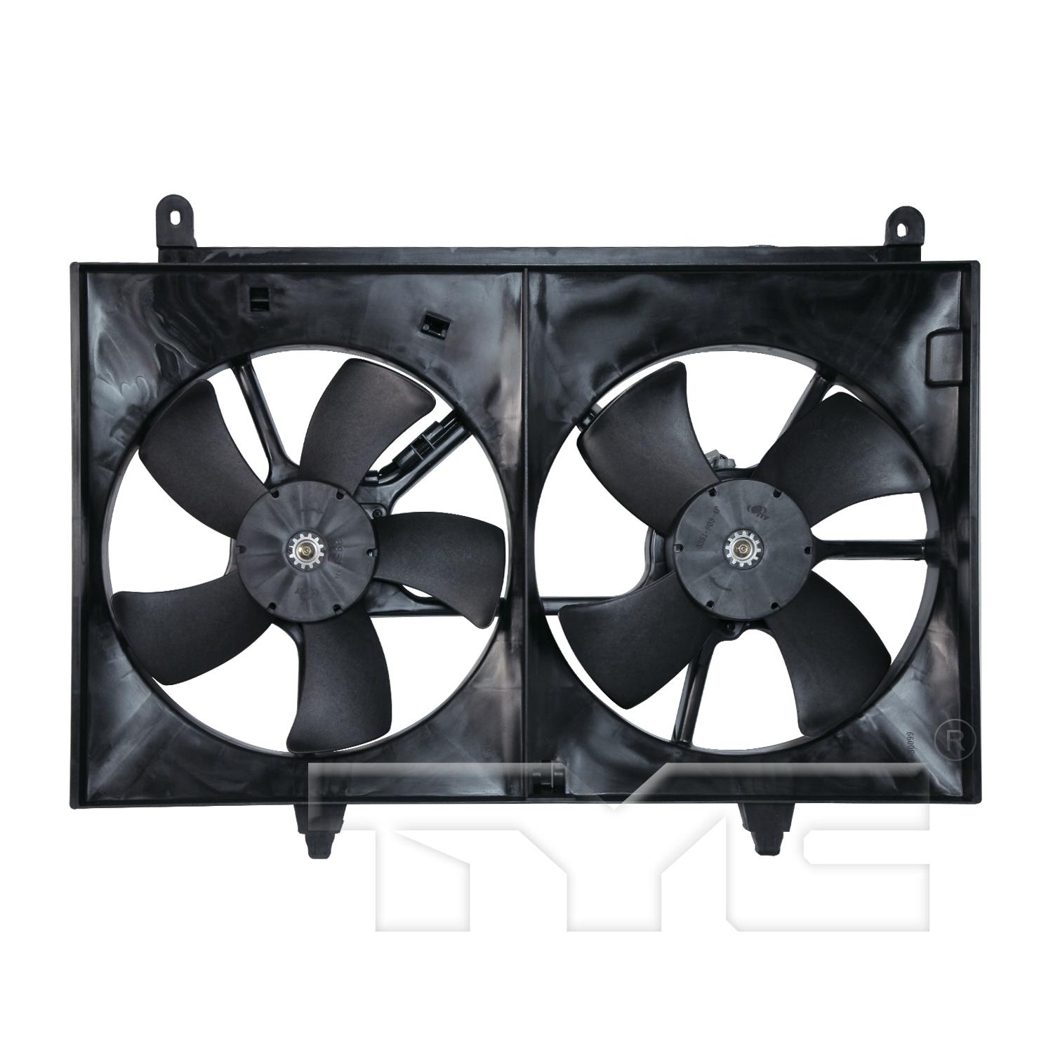 TYC 621210 Dual Radiator and Condenser Fan Assembly product image 1 of 3