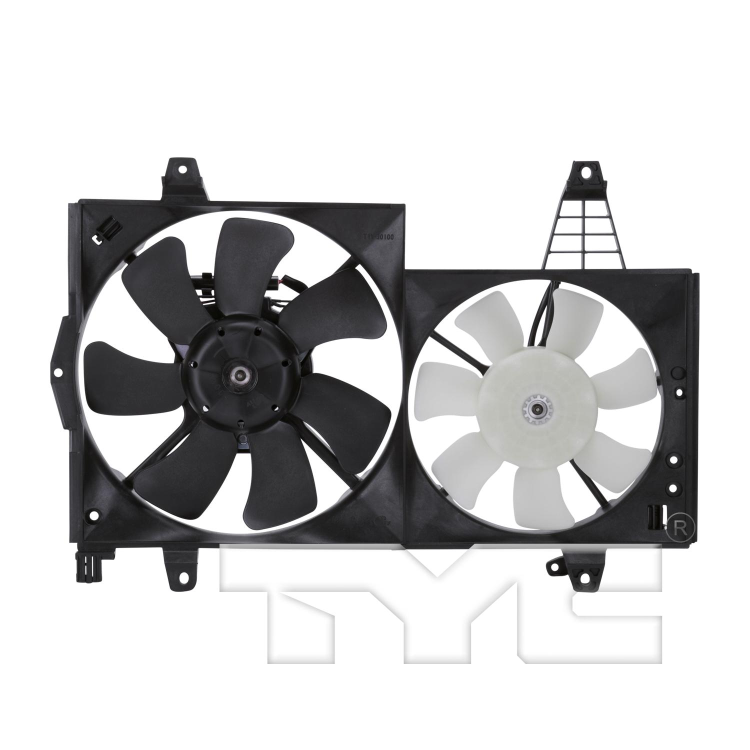 TYC 621250 Dual Radiator and Condenser Fan Assembly product image 1 of 4