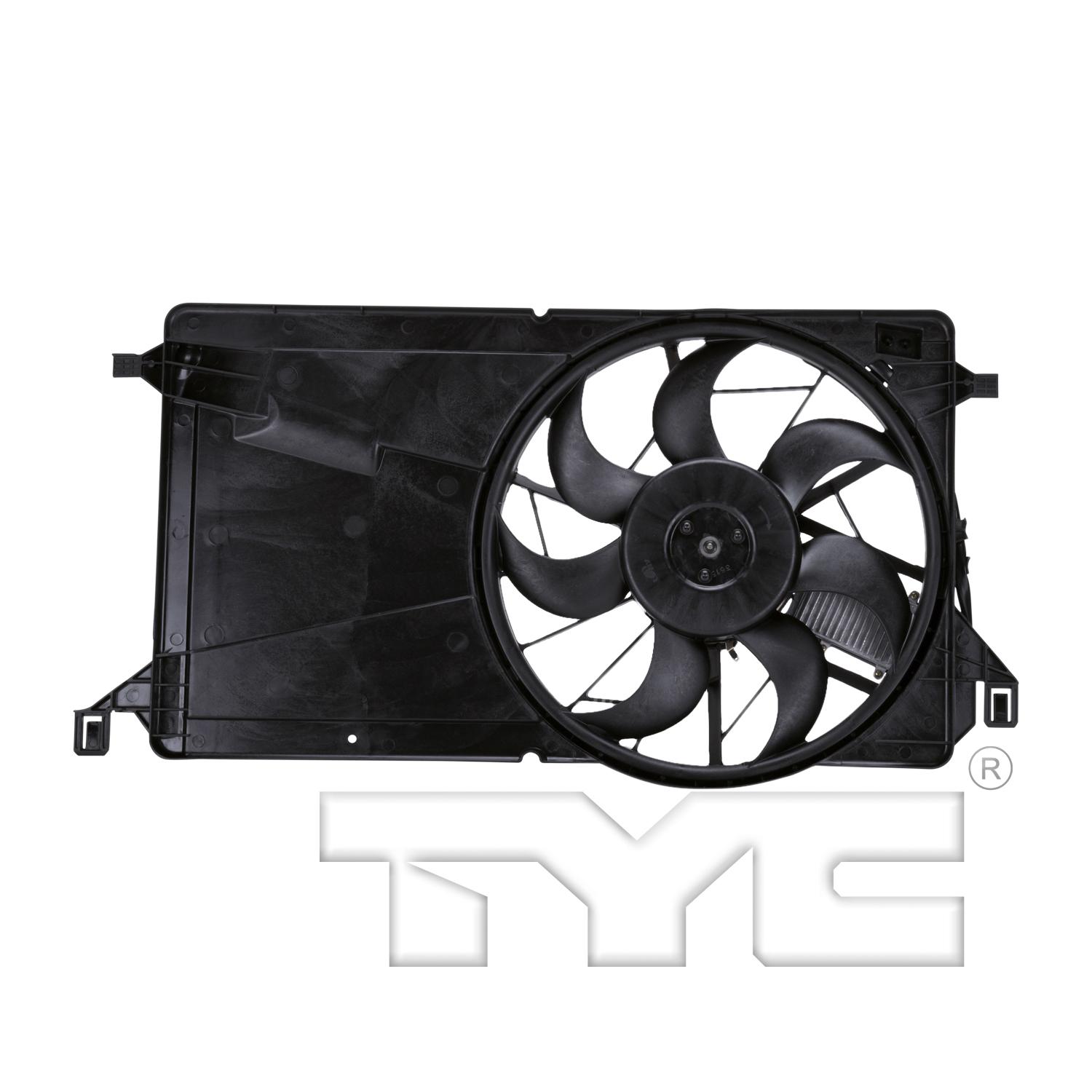 TYC 621270 Dual Radiator and Condenser Fan Assembly product image 1 of 3