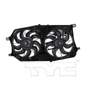 TYC 621280 Dual Radiator and Condenser Fan Assembly product image 1 of 3