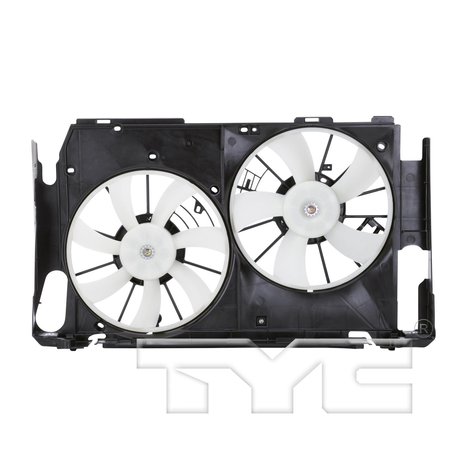 TYC 621320 Dual Radiator and Condenser Fan Assembly product image 1 of 4