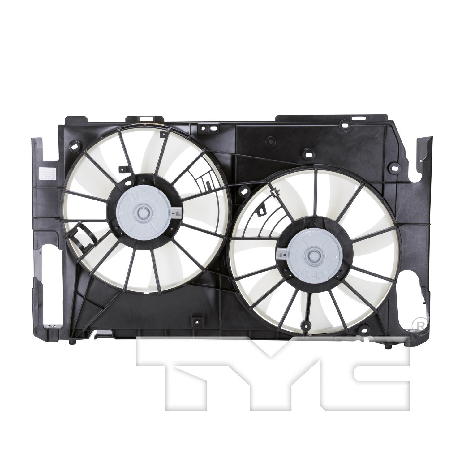 TYC 621320 Dual Radiator and Condenser Fan Assembly product image 2 of 4